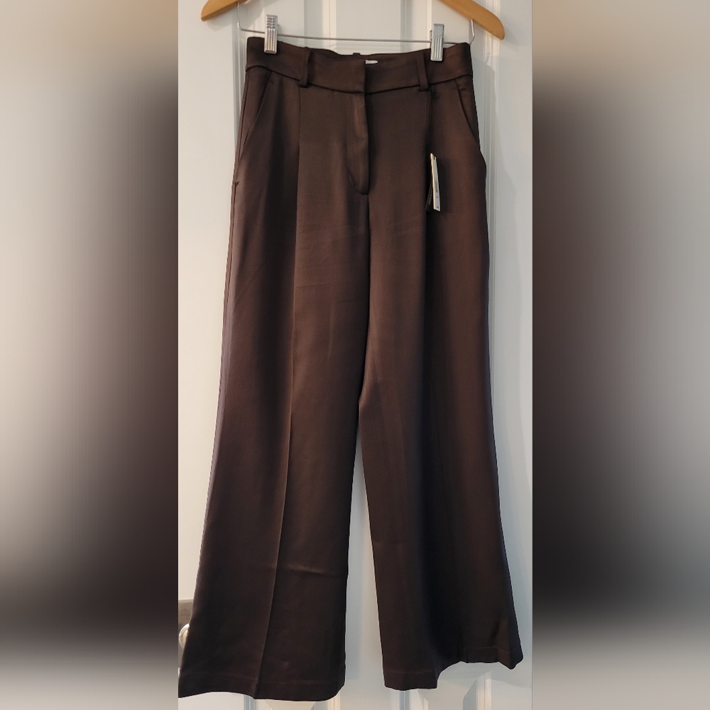 Banana Republic Dark Brown Wide-Leg Pants